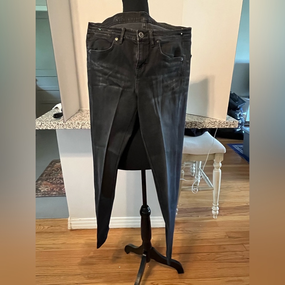 Madewell Women's Dark Gray/Faded Black Skinny Skinny Jeans Size 30